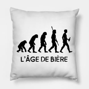 French Darwin evolution beer Pillow