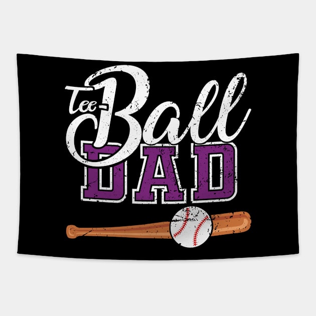 Teeball Dad - Funny Baseball - Father's Day 2021 Tapestry by Charaf Eddine