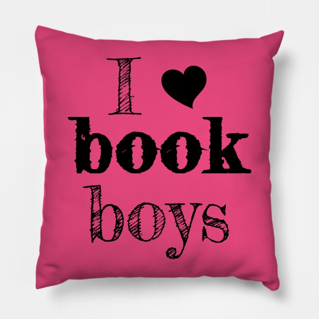 Book Boys Pillow by Carol Oliveira