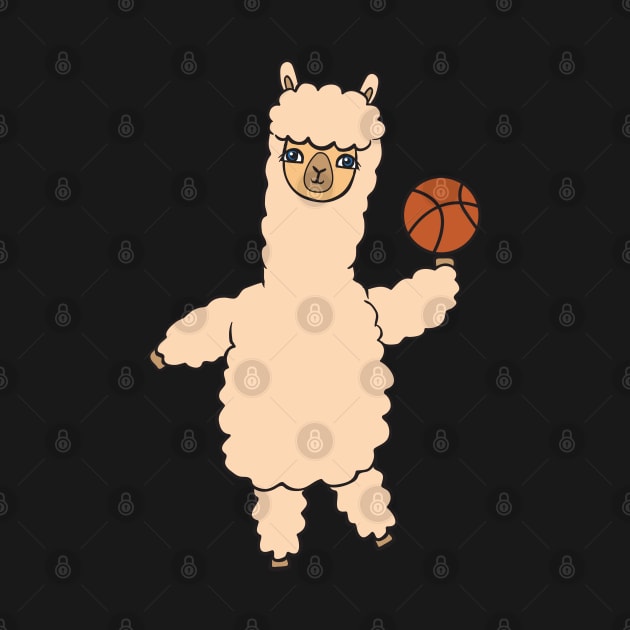 Alpaca with basketball by theanimaldude