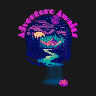 Adventure Awaits Forest and Mountains T-Shirt