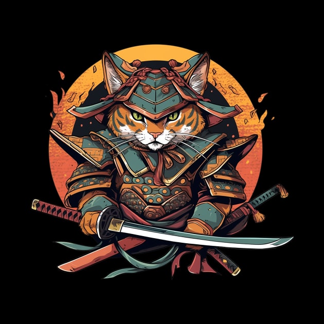 samurai cat by fancy ghost