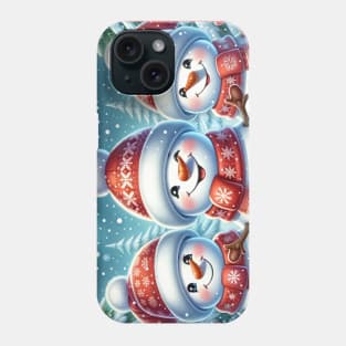 Christmas Snowmen Phone Case