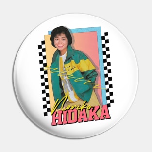 Noriko Hidaki / Retro 80s Fan Design Pin