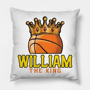 William The King Basketball Custom Player Your Name Pillow