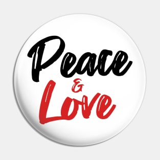 Peace and Love Pin