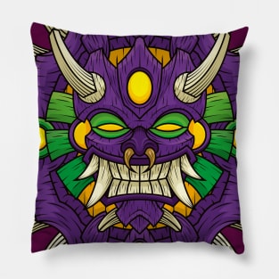 Tiki Mask Aisake Pillow