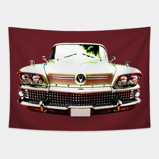 Buick Riviera 1950s American classic car high contrast Tapestry