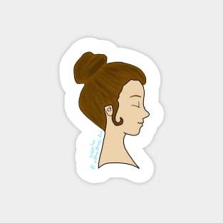 Messy Bun and Getting Things Done Magnet