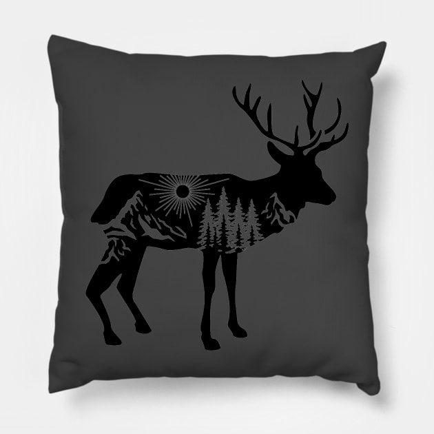 Reindeer Pillow by Designs by Katie Leigh