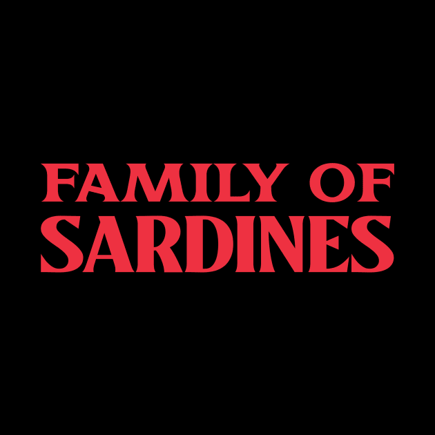 Family of Sardines Collective Animal Fish Nouns by TV Dinners