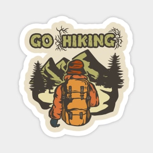 Go Hiking - Explore Mountain Magnet