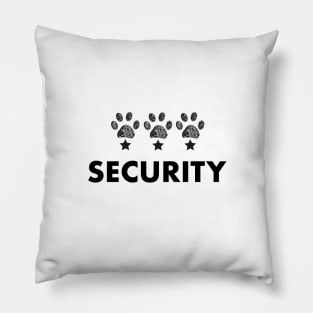 Security paw print Pillow