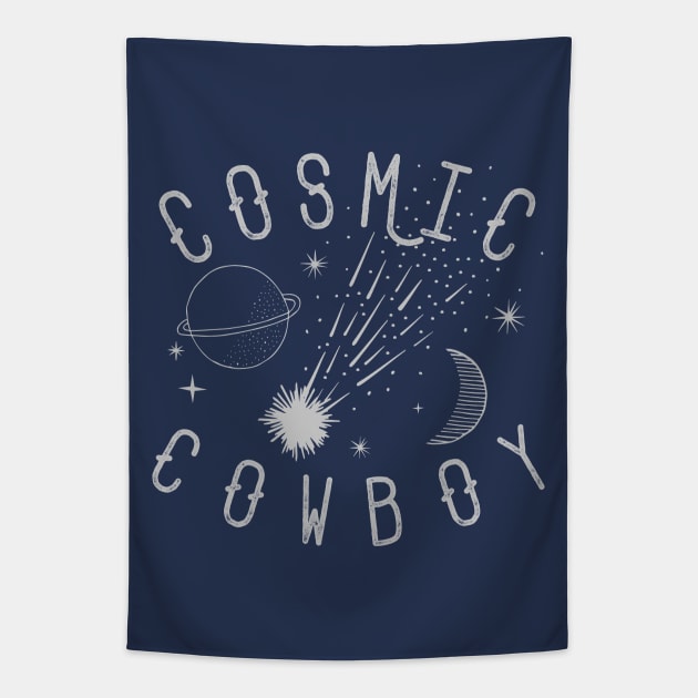 Cosmic Cowboy Tapestry by LittleBunnySunshine