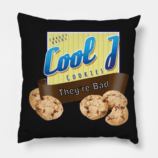 Cool J Cookies Pillow by dryweave