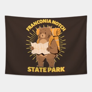 Franconia Notch State Park Camping Bear Tapestry