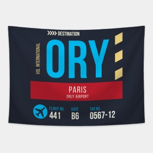 Paris Orly Airport Stylish Luggage Tag (ORY) Tapestry