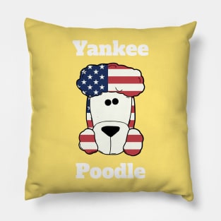 Yankee Poodle - All American dog Pillow
