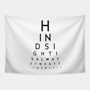 Hindsight Eye Chart Tapestry