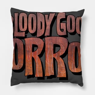 Bloody Good Horror Comic Logo Pillow