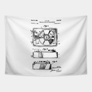 Record Player Patent Tapestry