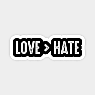 Love Stronger Than Hate Magnet