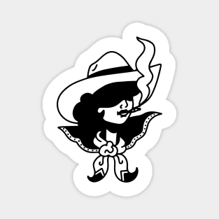 Smoking Cowgirl Magnet