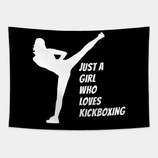 Girl Woman Kickboxer Muay Thai Tapestry