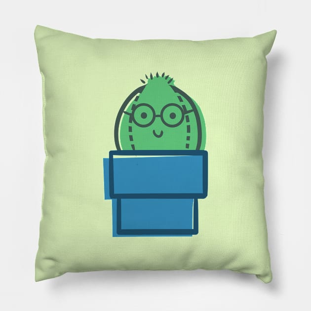 Cactus Family - Middle Boy Pillow by Studio Mootant