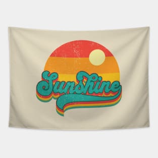 Vintage Retro Sunshine Tapestry