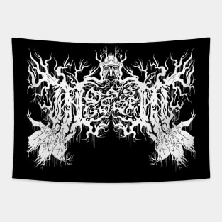 MOSS Rock White Logo Tapestry