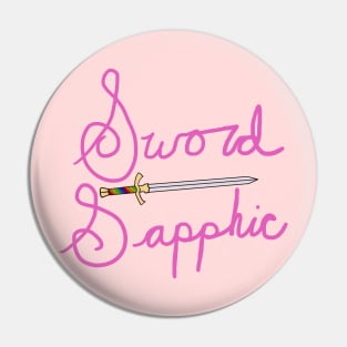 Sword Sapphic Pin