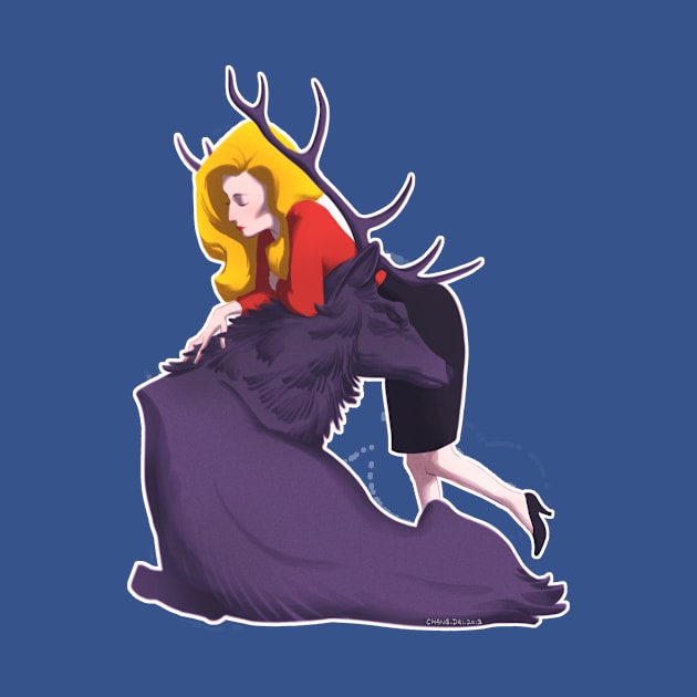 Bedelia and the Nightmare Stag by tumblebuggie