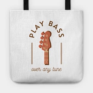 Play Bass Over Any Tune Bass Guitar Headstock Tote