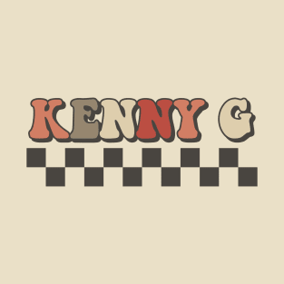 Kenny G Checkered Retro Groovy Style T-Shirt