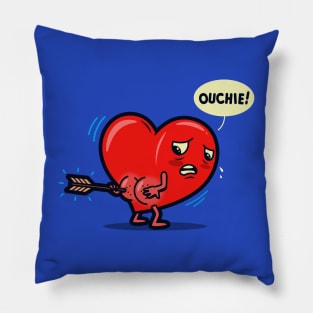 Funny Kawaii Heart Valentine Love Original Cartoon For Valentine's Day Pillow