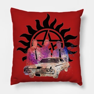 Supernatural Sam Dean Castiel Impala Pillow