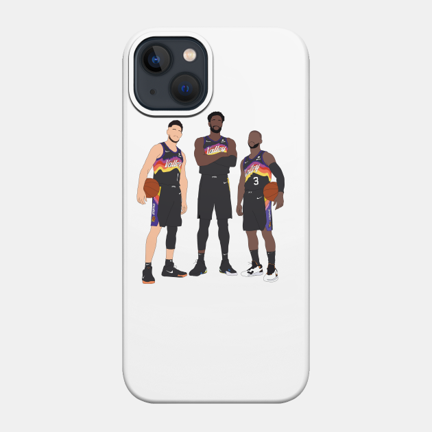 Devin Booker/Chris Paul/Deandre Ayton Phoenix Suns - Phoenix Suns - Phone Case