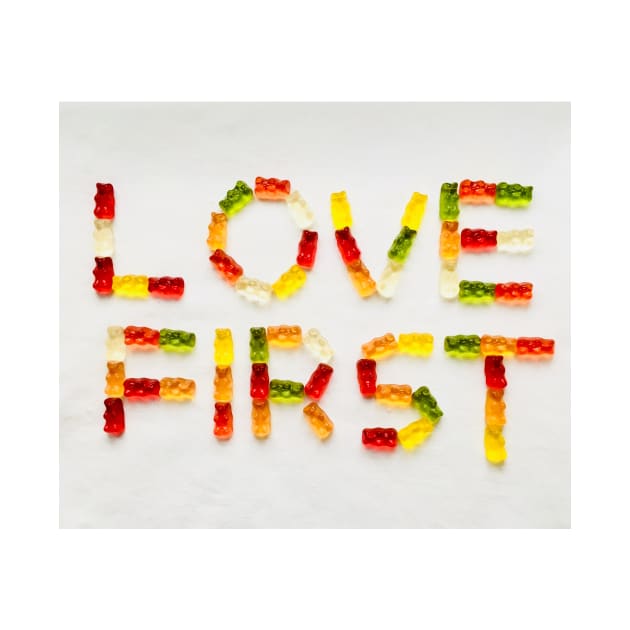 Love first colorful haribo bears by BlackWhiteBeige