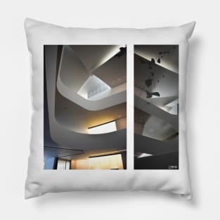 interior art in modern design in fine museum wonder wallpaper ecopop photograph Pillow