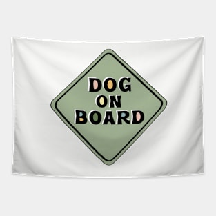 Dog on Board Tapestry