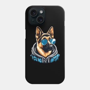 German Shepherd With Sunglasses Phone Case