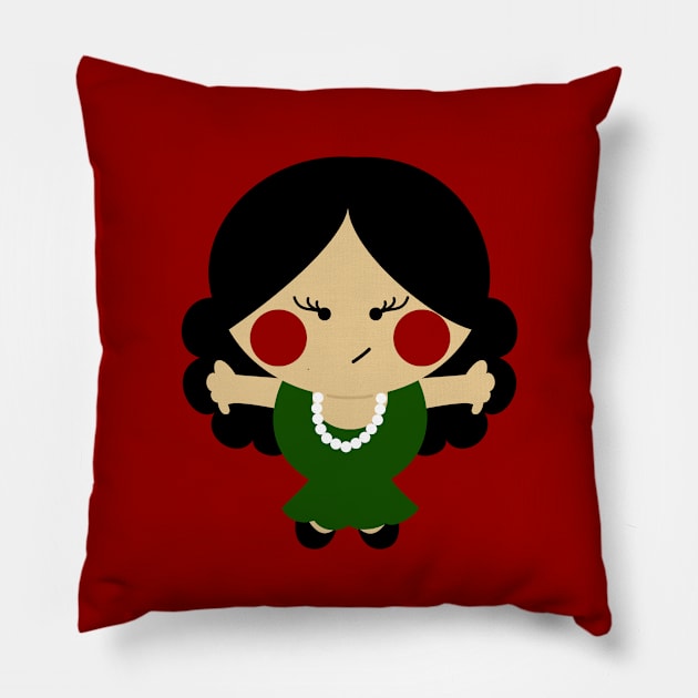 Tiny Flamenco Dancer Pillow by soniapascual