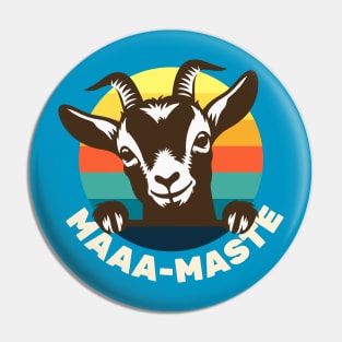 Goat Yoga - Maaa-Maste - Cute Goat Pin