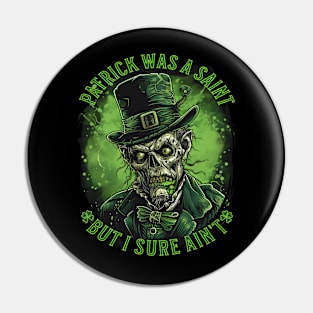 No Saint Leprechaun Pin