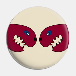 Angry dragons design Pin