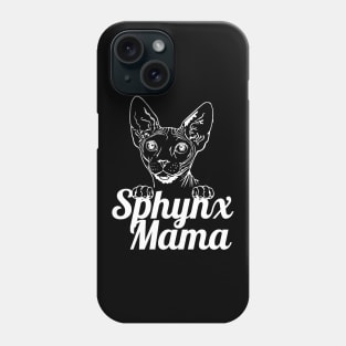 Sphynx Mama Dark  Cat Cats Sphynx Mom Sphynx Mum Phone Case