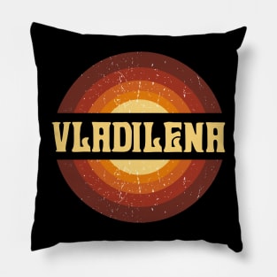 Vintage Proud Name Vladilena Birthday Gifts Circle Pillow