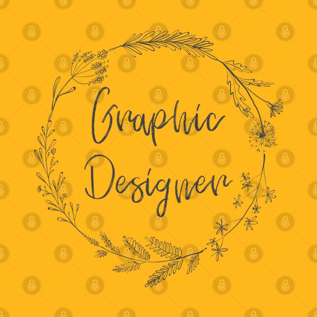 Graphic Designer Job Title Profession by Freckle Face