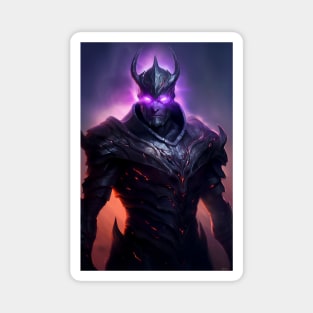 Purple-Eyed Demon Knight Magnet